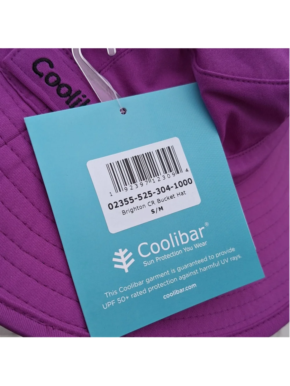 NWT Coolibar Brighton CR Violet Purple Bucket Hat S/M UPF 50+ Swim Outdoor Sun - Picture 5 of 7